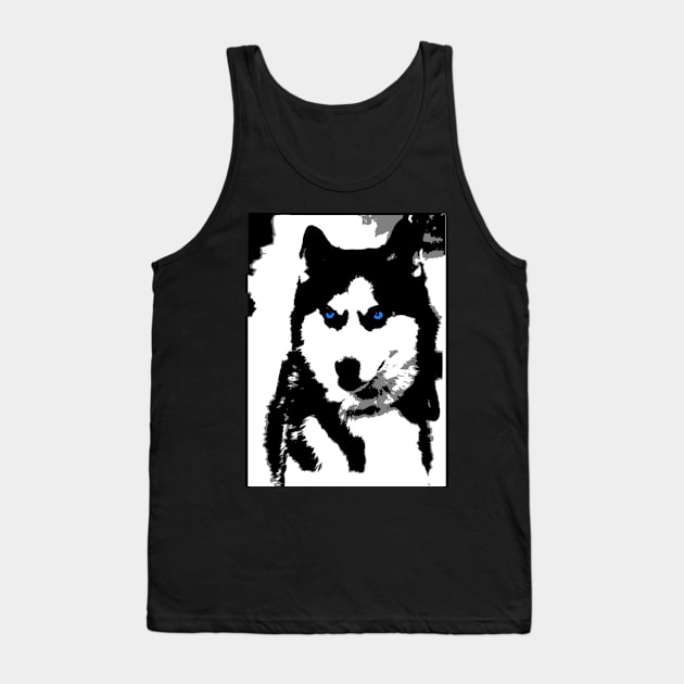 Siberian Husky Tank Top by d1a2n3i4l5